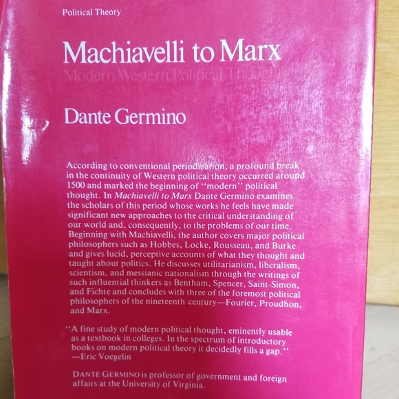 🎓BOOK(Political Science) Machiavelli to Marx - Picture 2 of 3